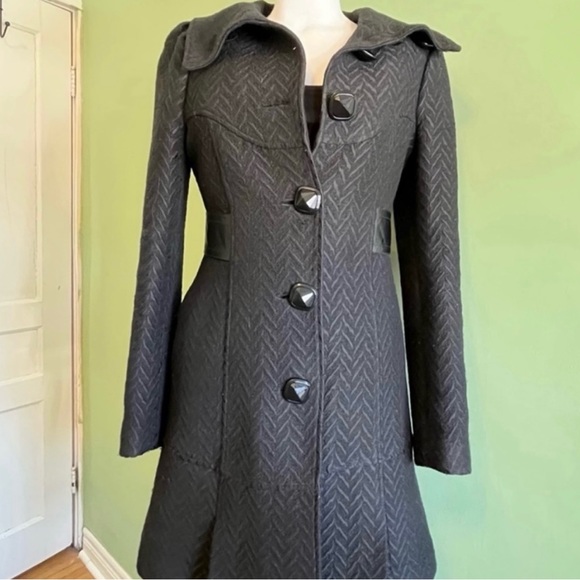 Mackage Retro Tailored Long Wool Jacket - Picture 6 of 15